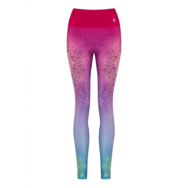 NIGHT FLOWERS - Legginsy damskie - BrightBoho - unikalne legginsy sportowe  do jogi