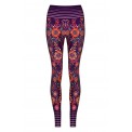 Boho Flowery Stripe Leggins S/M