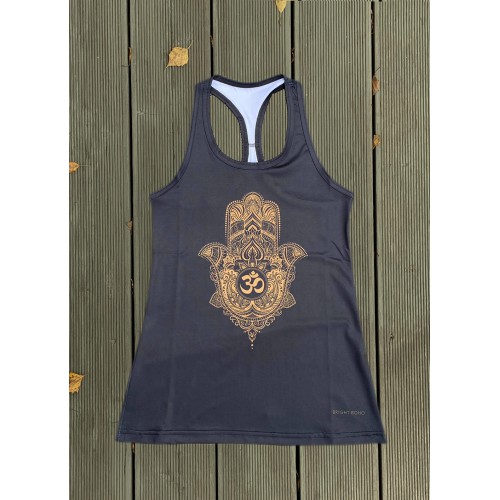 Bright Boho Top Gold Hamsa Rozmiar M