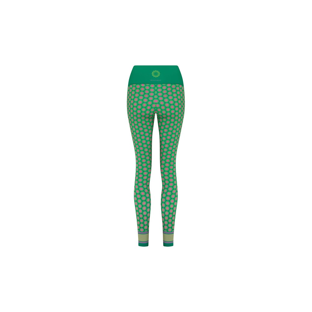 Green Heart (ANAHATA Chakra) - Legginsy damskie - BrightBoho - unikalne  legginsy sportowe do jogi